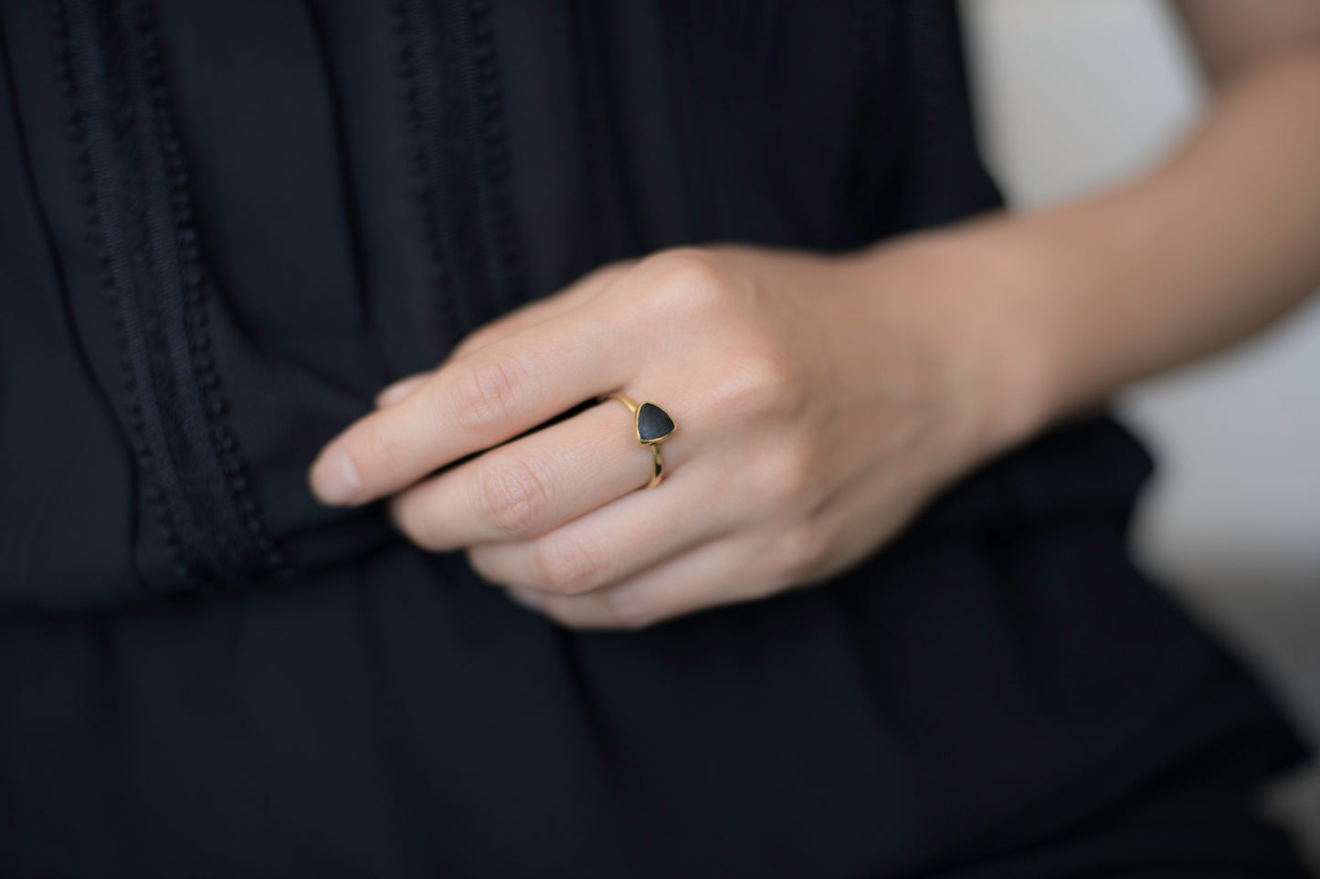 Triangle Stone Ring