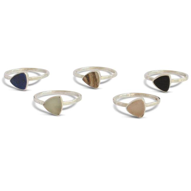Triangle Stone Ring