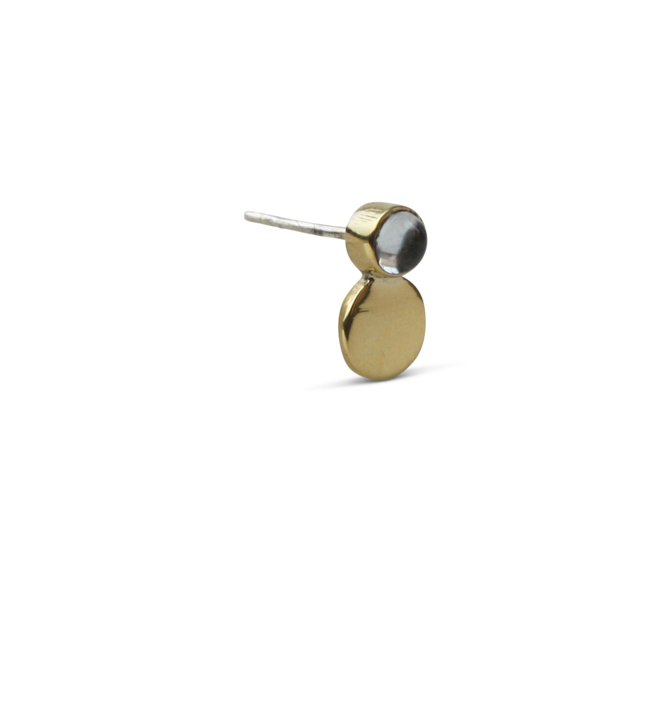 Two Circle Stone Ohrstecker