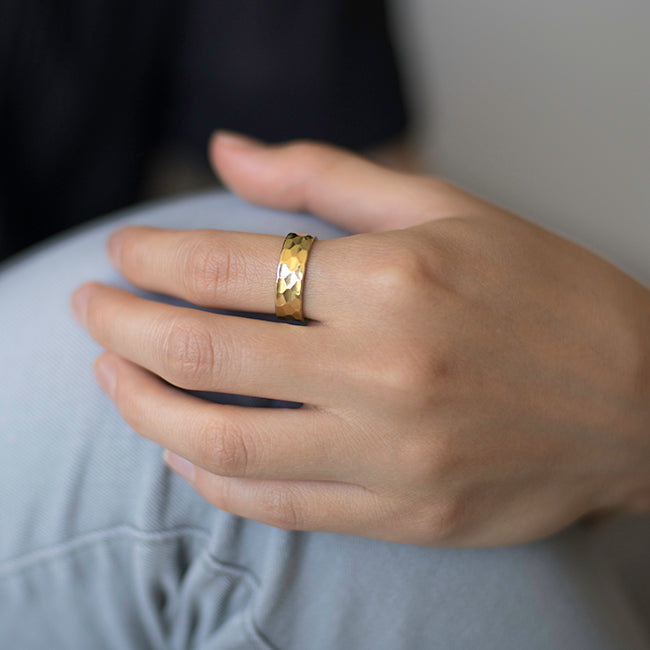 Hammered Band Ring