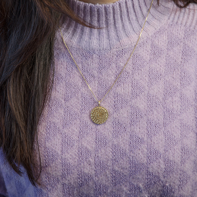 Round Hammered Kette
