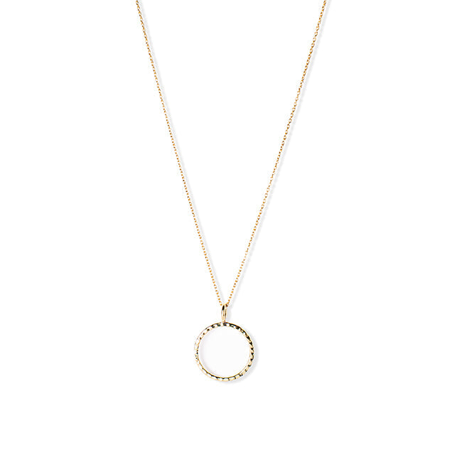 Hammered Thin Circle Kette
