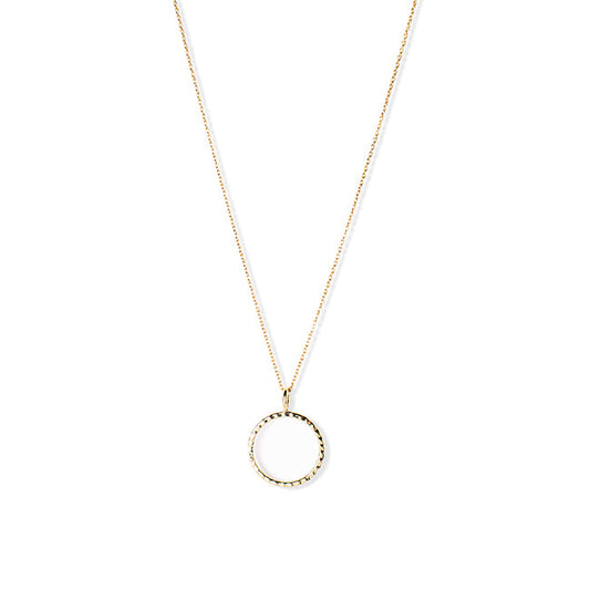 Hammered Thin Circle Kette