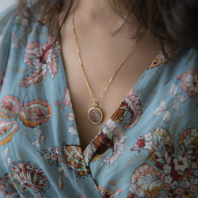 Round Stone Kette