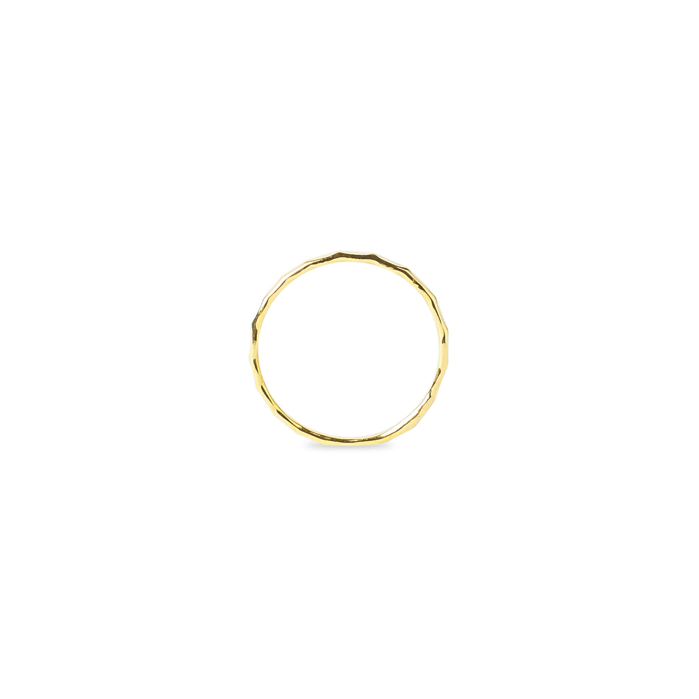 Hammered Thin Band Ring