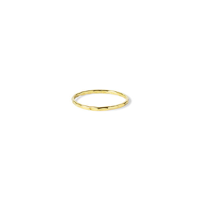 Hammered Thin Band Ring