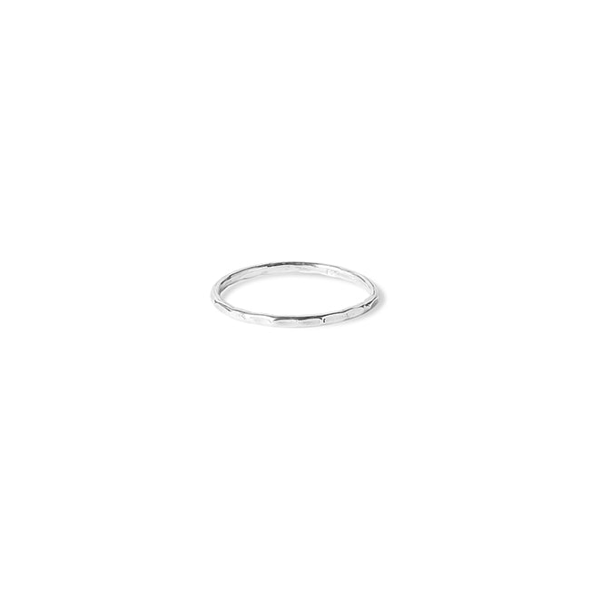 Hammered Thin Band Ring