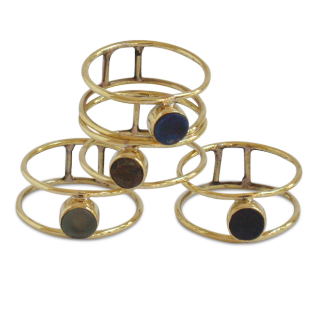 Circle Stone Ring