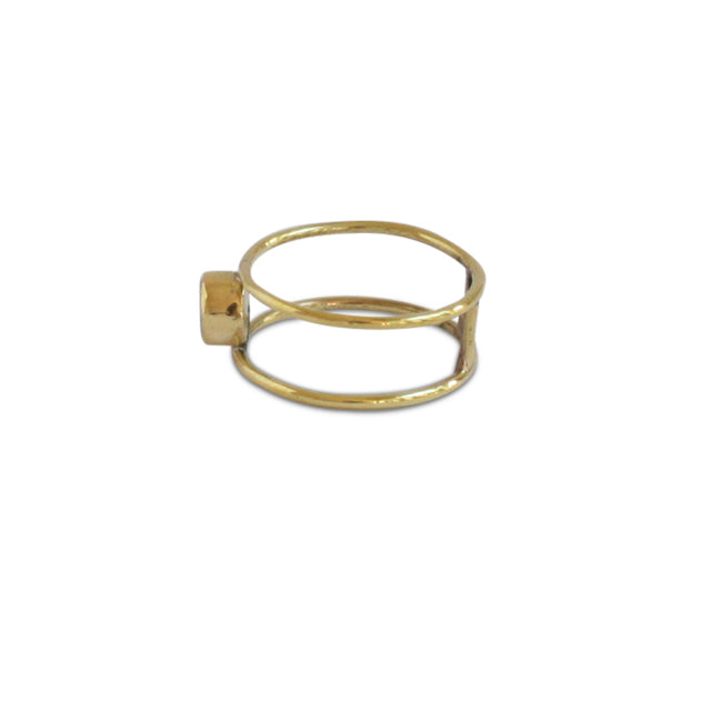 Circle Stone Ring