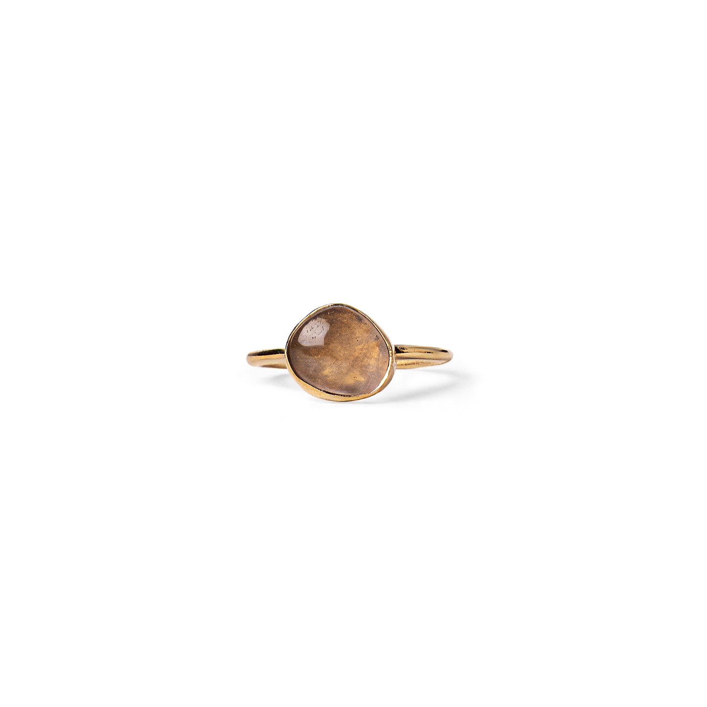 Asymmetric Stones Cabochon Ring