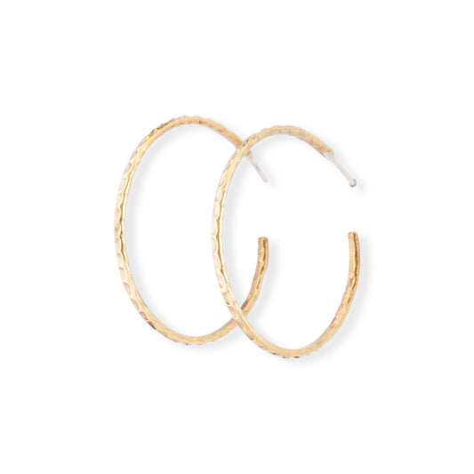 Hammered Thin Hoops Big